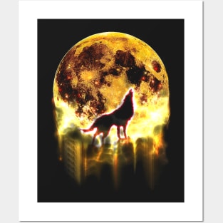 Howling Moon Posters and Art